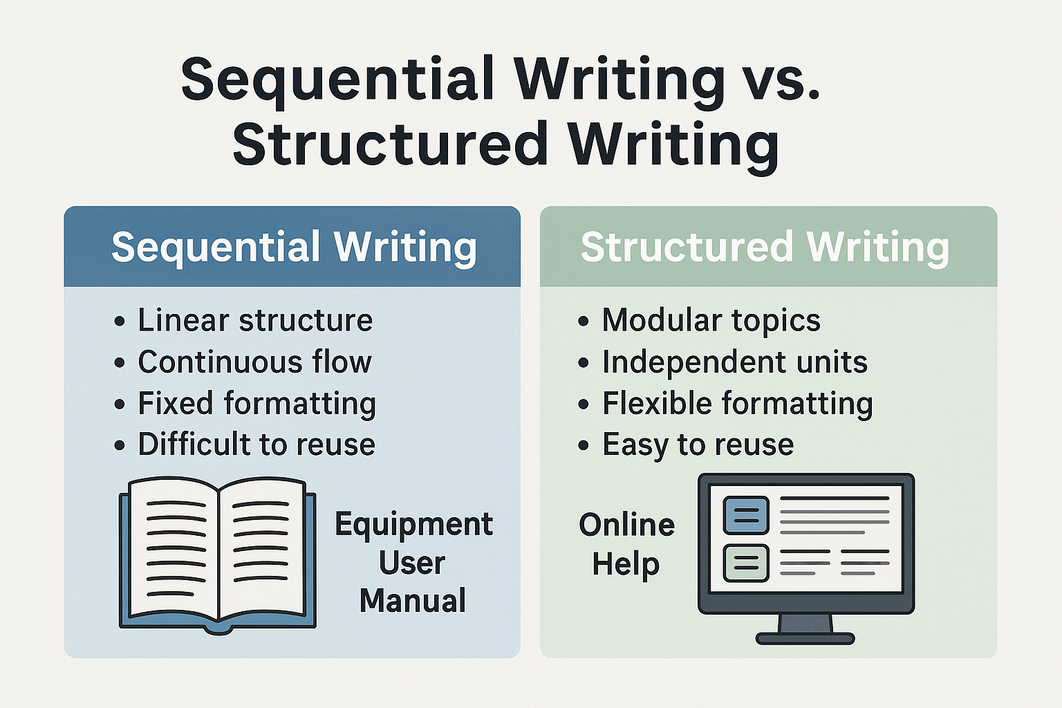 Structured Writing vs. Sequential Writing: Choosing the Right Approach in Technical Documentation